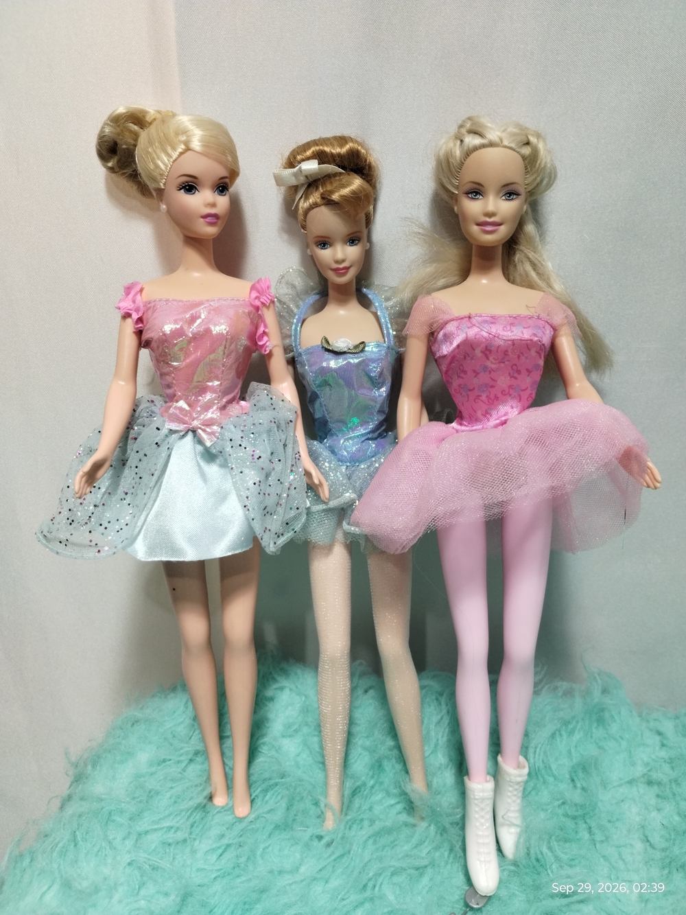 Barbie Ballet Trio in Pink and Light Blue Tutus